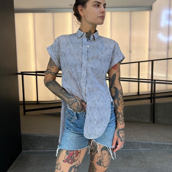 Rag & Bone Short Sleeve Button Down Shirt - Picture 4 of 15